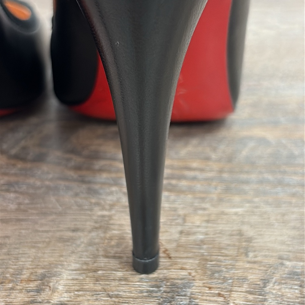 Christian Louboutin Black Classic Kid Folie Pigal EU40 US10 - Picture 5 of 15